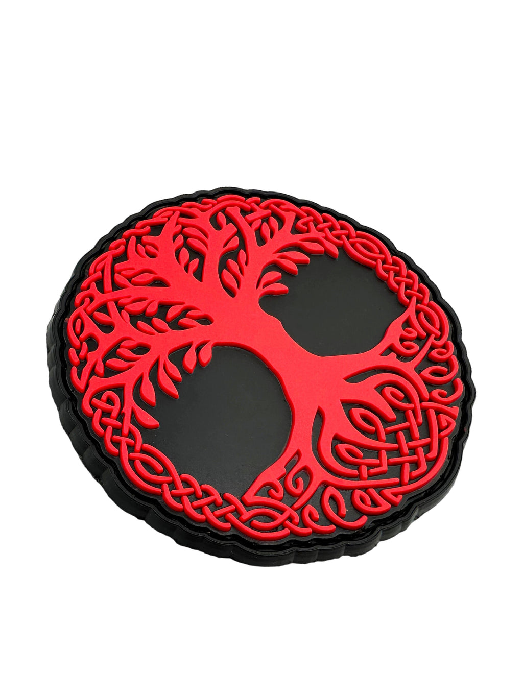 Tree of Life Viking Red Norse Cosplay PVC Airsoft Paintball Morale Patch