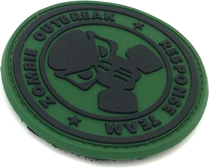 Zombie Outbreak Response Team Gasmask PVC Tactical Airsoft Paintball Morale Patch