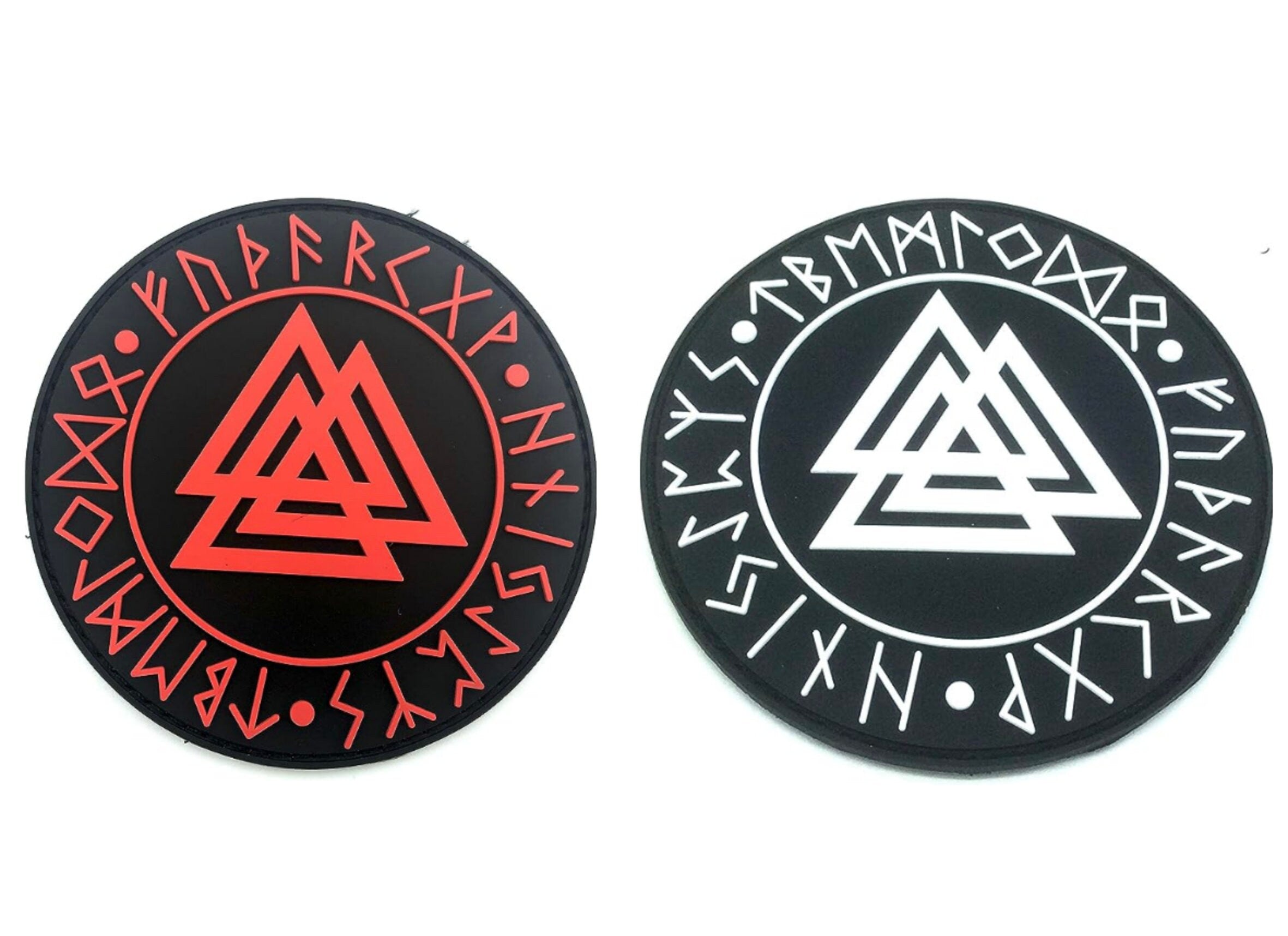 Valknut Knot Of The Slain Norse Rune Viking PVC Airsoft Paintball Morale Patch
