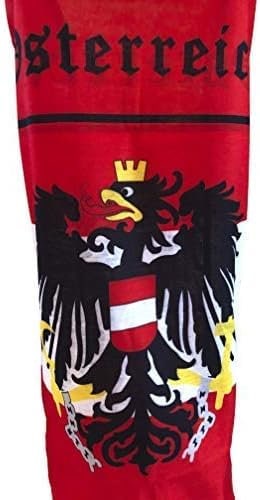 Austria Austrian Österreich Flag Quick Dry Headwear Outdoor Magic Bandana Neck Snood Head Wrap Headband Scarf Face Mask Elastic Headscarf