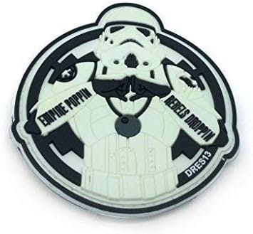 Empire Poppin Rebels Droppin Stormtrooper Glow In The Dark Tactical Cosplay Airsoft PVC Fan Morale Sci Fi Patch