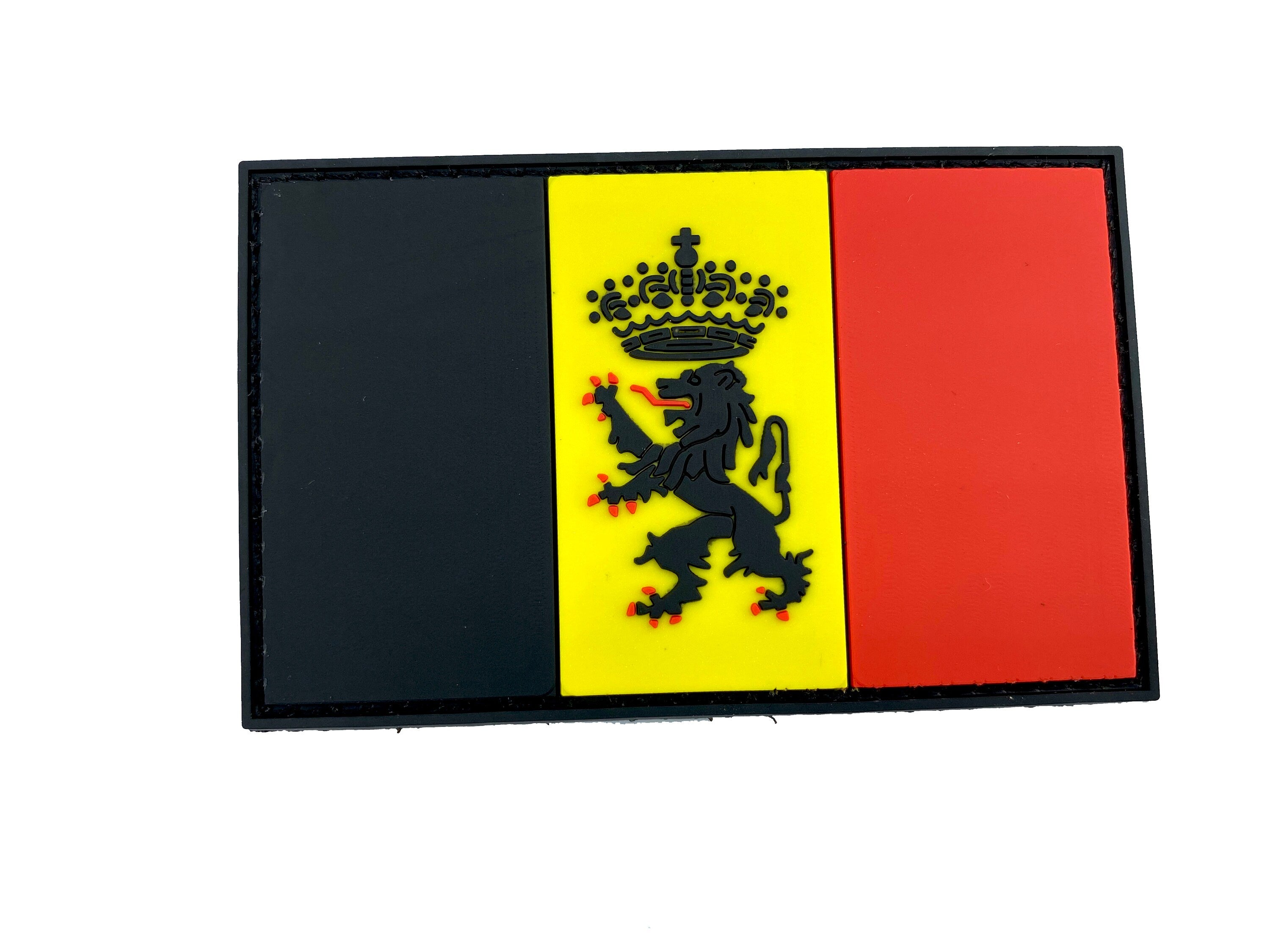 Belgium Belgian Crest Flag Cosplay Airsoft Paintball PVC Morale Patch