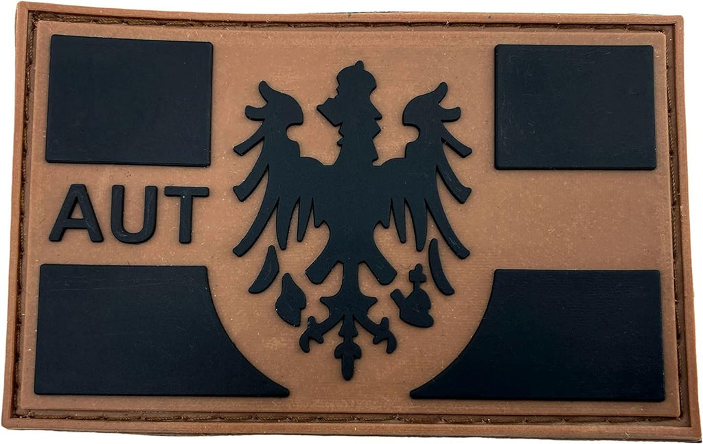 Austrian Austria AUT Coat of Arms Flag Tactical Airsoft Paintball PVC Morale Patch