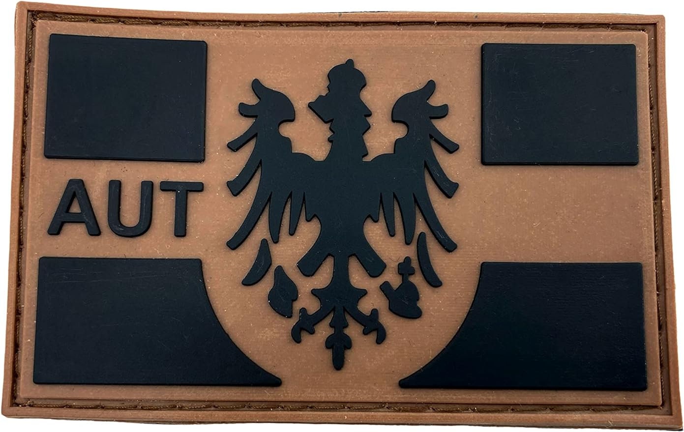 Austrian Austria AUT Coat of Arms Flag Tactical Airsoft Paintball PVC Morale Patch