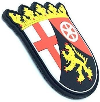 Rhineland Palatinate Coat Of Arms German Crest Airsoft Paintball PVC Morale Team Patch
