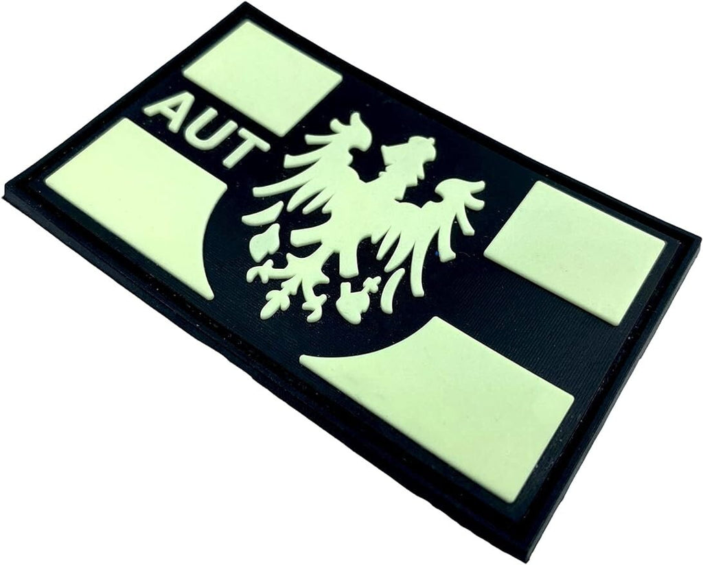 Austrian Austria AUT Coat of Arms Flag Tactical Airsoft Paintball PVC Morale Patch