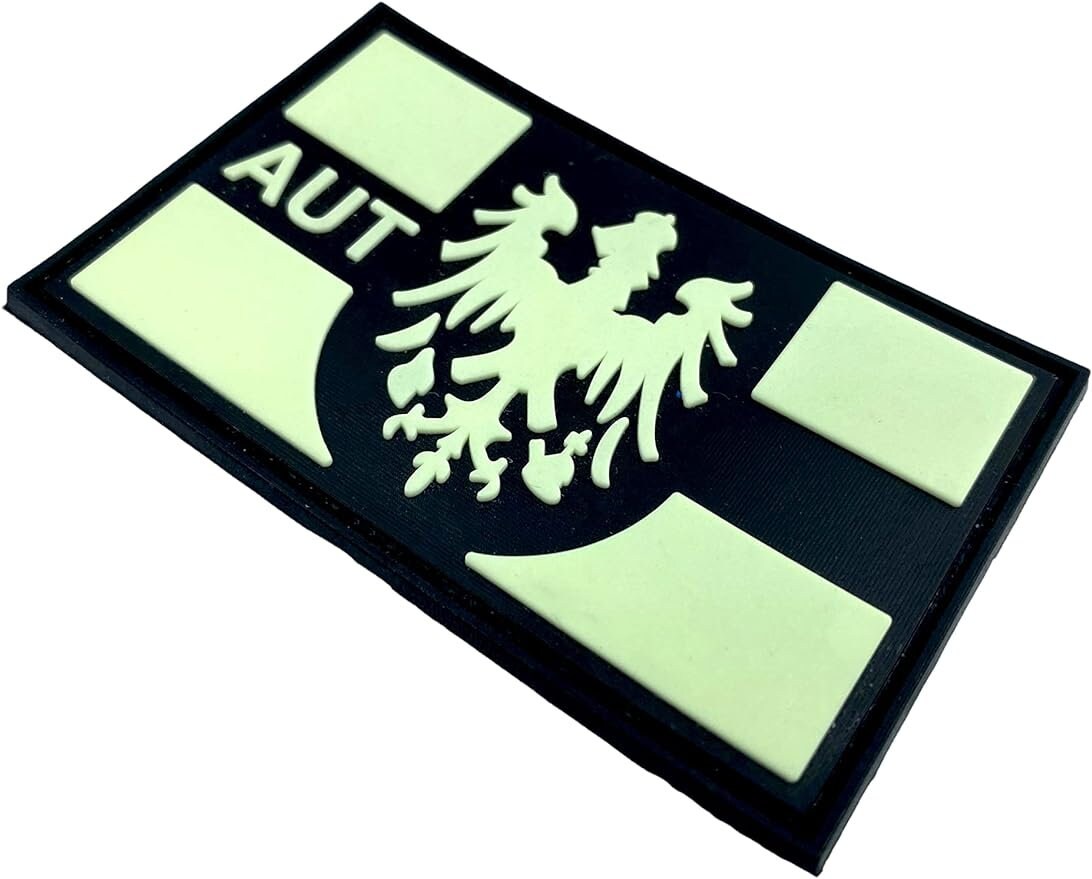 Austrian Austria AUT Coat of Arms Flag Tactical Airsoft Paintball PVC Morale Patch