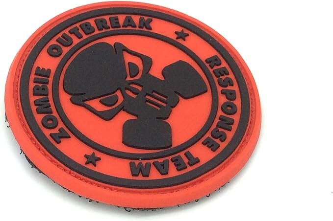 Zombie Outbreak Response Team Gasmask PVC Tactical Airsoft Paintball Morale Patch
