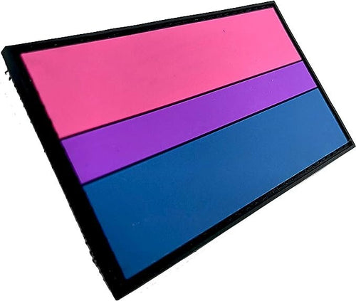 Bisexual Bi Gay Pride  LGBTQ Flag PVC Airsoft Paintball Patch