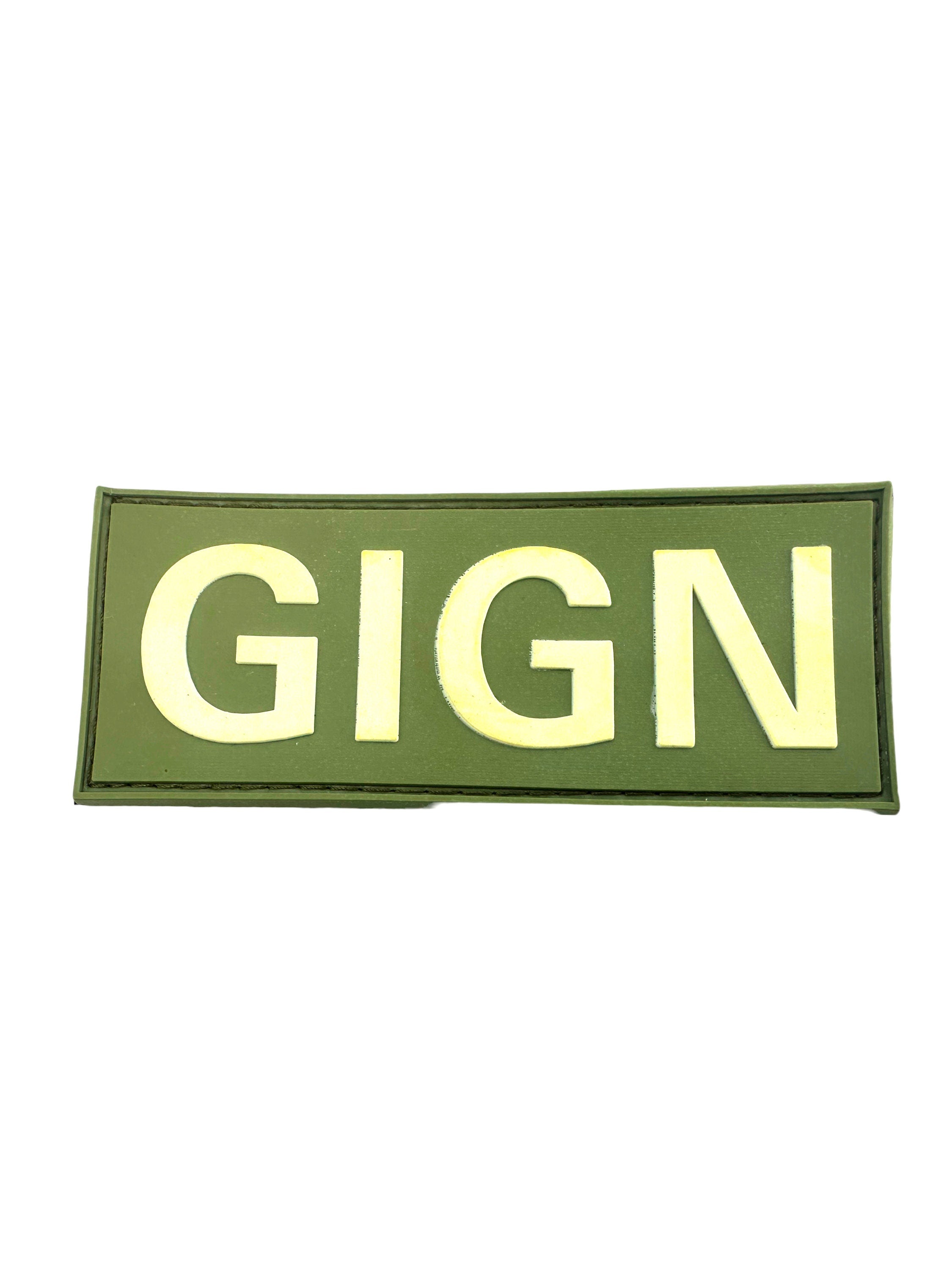 GIGN Groupe d'intervention de la Gendarmerie Nationale Glow in The Dark Tactical Airsoft Paintball PVC Morale Patch