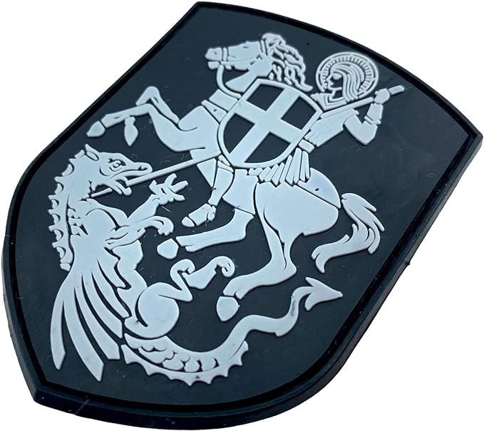 Knights Templar St George & Dragon Crusader PVC Airsoft Paintball Team Patch