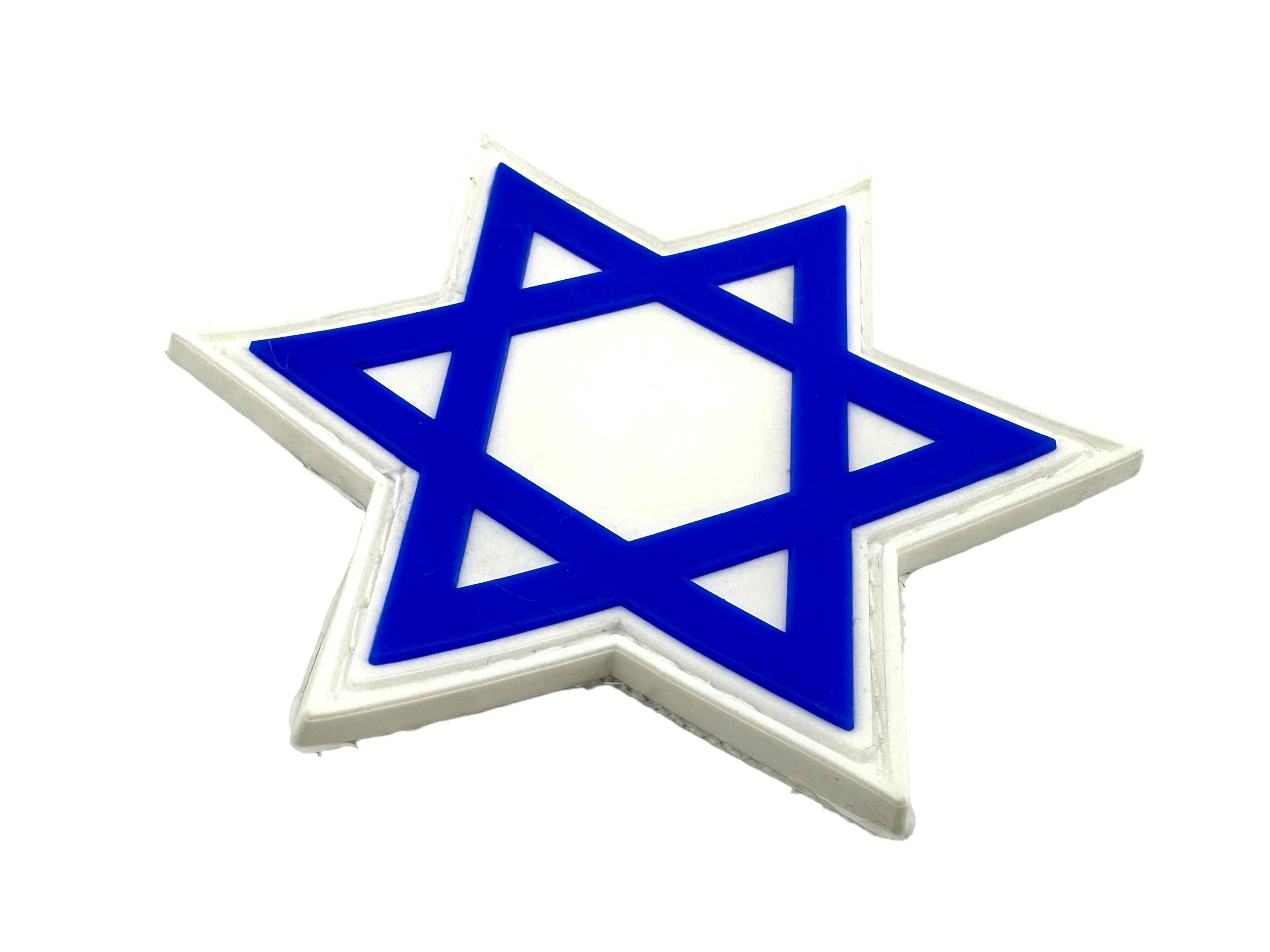Star of David Israel Flag Tactical PVC Airsoft Paintball Cosplay Patch
