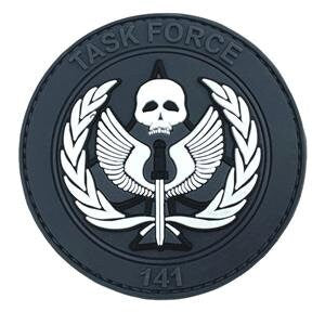 Task Force 141 Black Operative PVC Airsoft Paintball Cosplay Patch