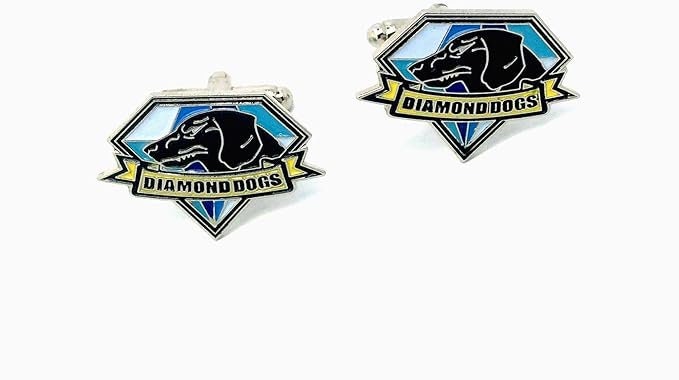Diamond Dogs MGS Cosplay Sci Fi Fan Cufflinks with Presentation Box