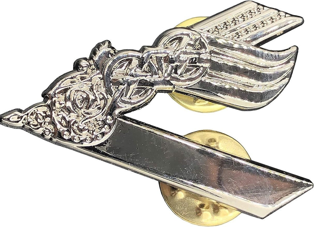 Viking Emblem Silver Norse Rune Lapel Pin Badge Cosplay Fan Brooch