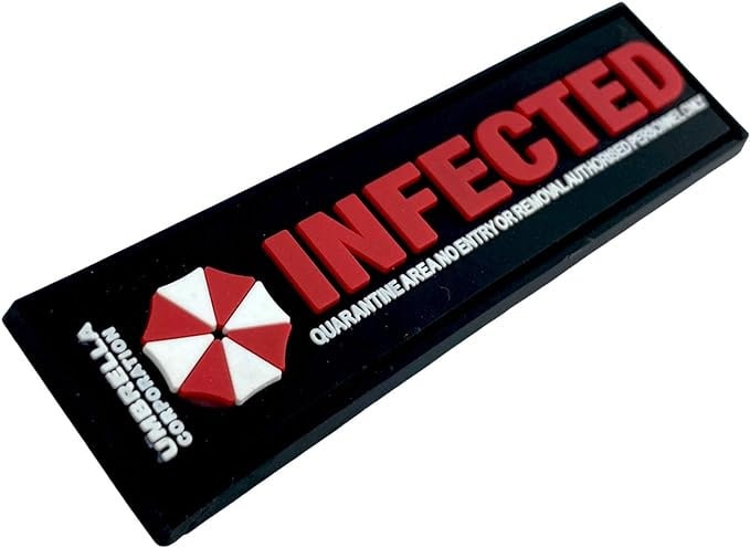 Umbrella Corporation Infected Virus Airsoft PVC Morale Fan Patch