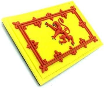 Scotland The Brave Lion Rampant Flag PVC Airsoft Paintball Team Patch