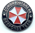 Zombie Outbreak Response Team Biohazard Cosplay Metal Pin Badge Brooch