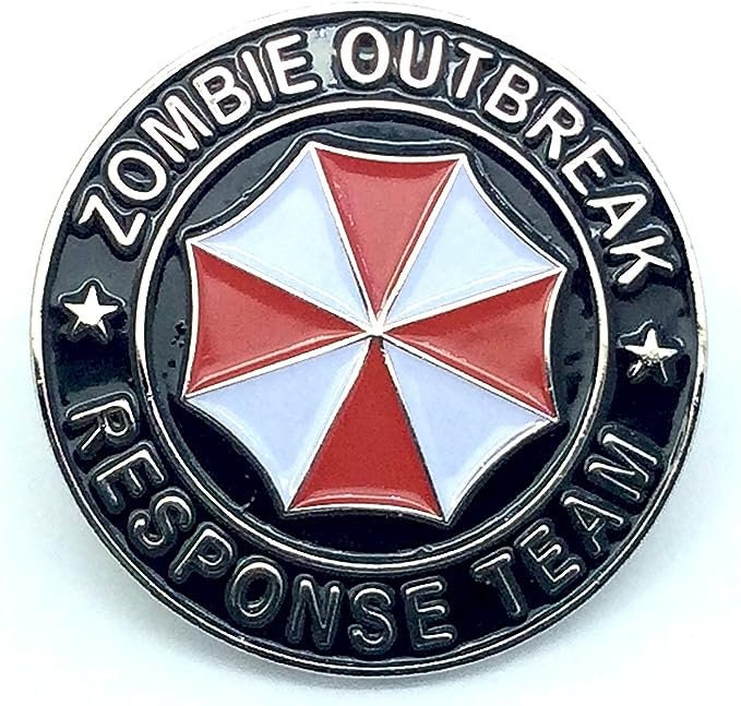 Zombie Outbreak Response Team Biohazard Cosplay Metal Pin Badge Brooch