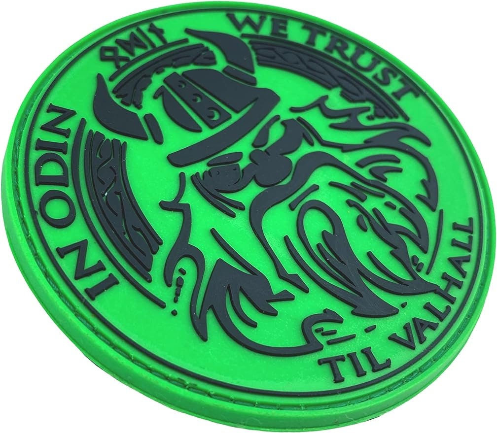 In Odin We Trust Viking Valhalla PVC Airsoft Paintball Morale Cosplay Tactical Patch