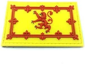 Scotland The Brave Lion Rampant Flag PVC Airsoft Paintball Team Patch