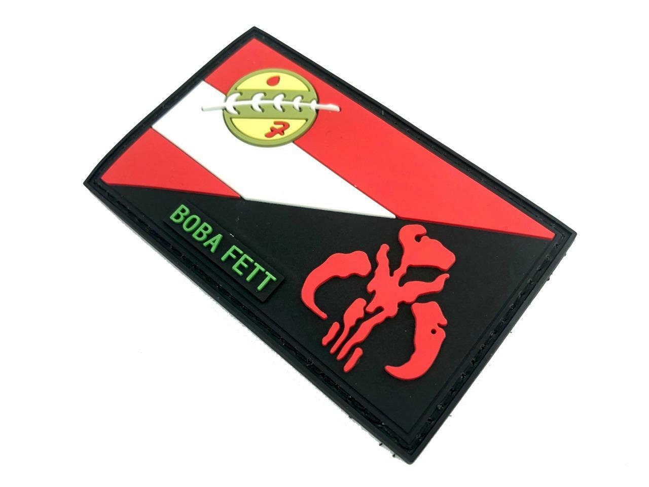 Austria Österreich Flag Bounty Hunter Boba Fett Bantha Skull Cosplay Airsoft PVC Fan Morale Patch