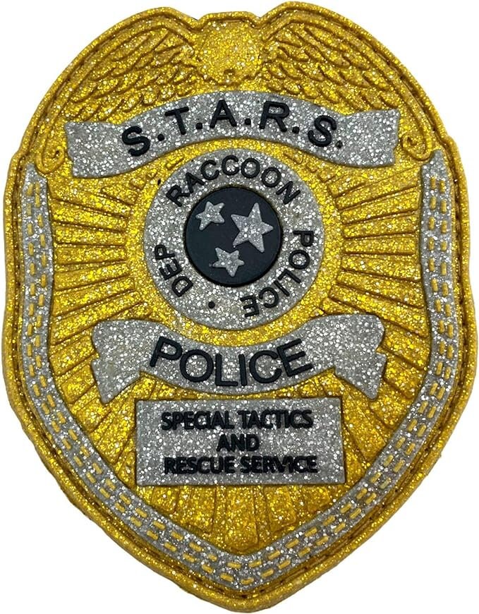 STARS Raccoon Dept Shield Airsoft Paintball PVC Morale Cosplay Fan Patch