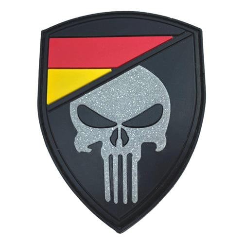 Deutschland German Germany Skull Flag Airsoft PVC Morale Cosplay Team Patch