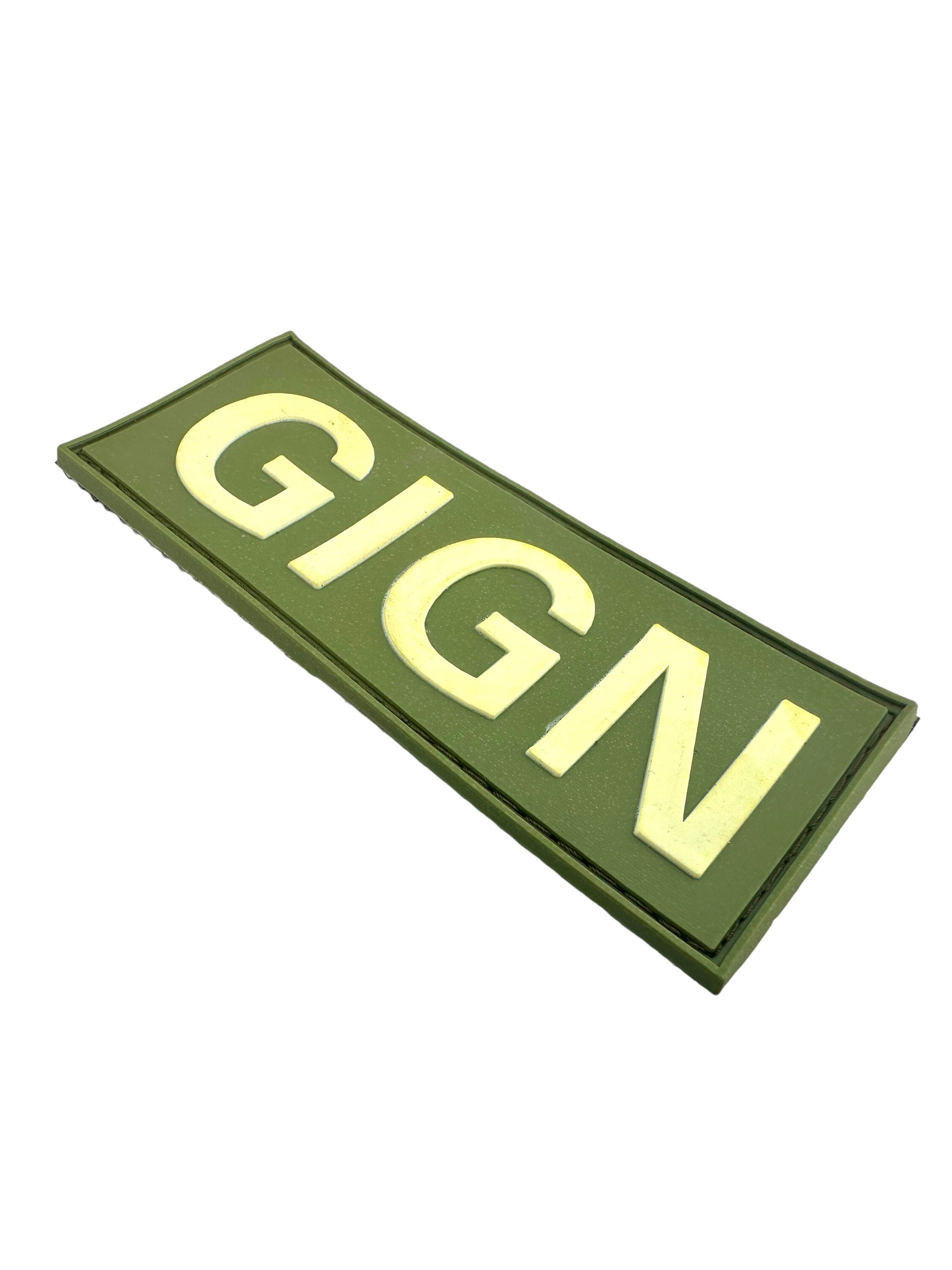 GIGN Groupe d'intervention de la Gendarmerie Nationale Glow in The Dark Tactical Airsoft Paintball PVC Morale Patch