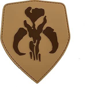 Bounty Hunter Boba Fett Bantha Skull Cosplay Airsoft PVC Fan Morale Patch