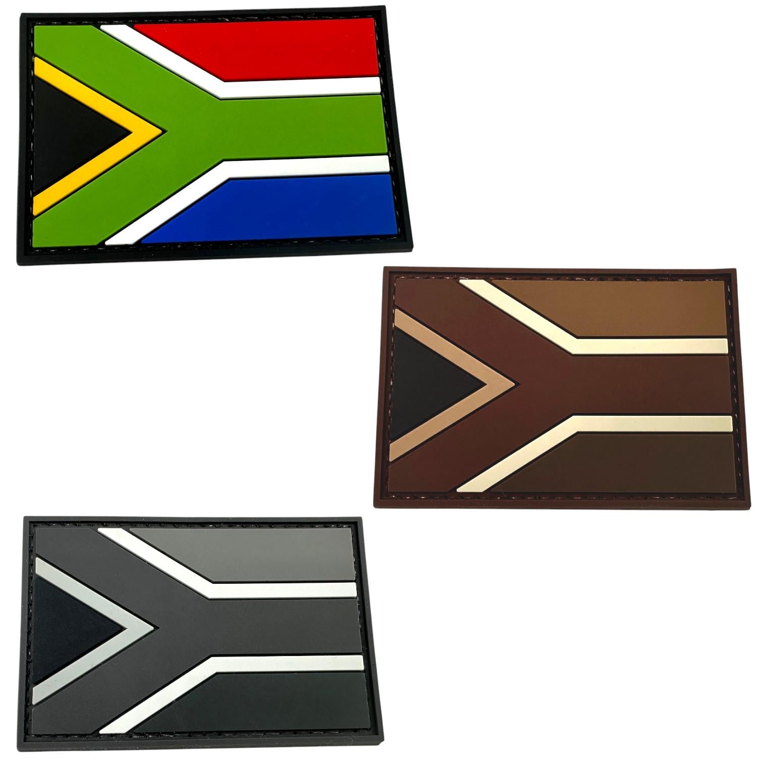 South Africa African Flag Airsoft Paintball PVC Morale Team Patch