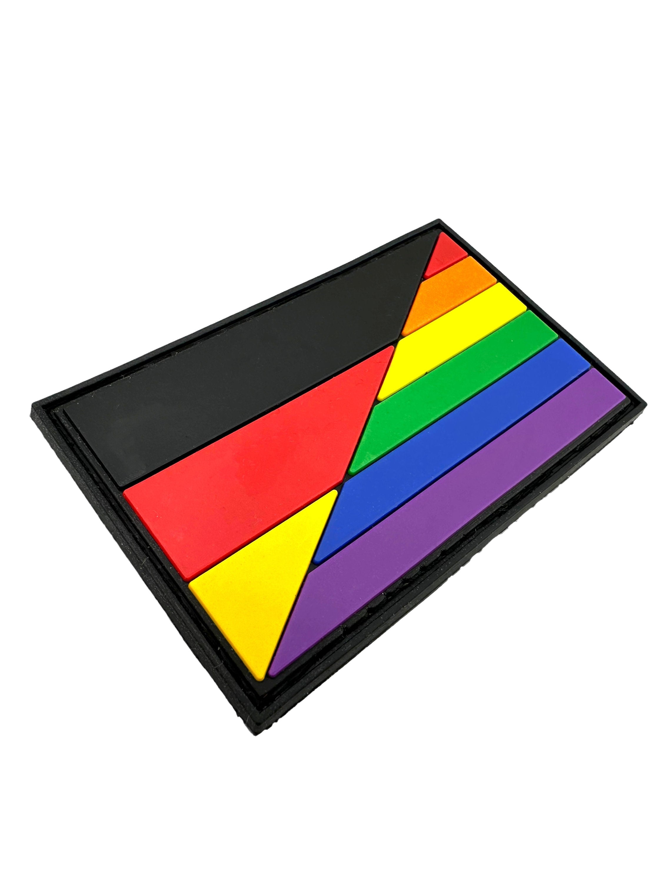 Germany German Deutschland Transisition Gay Pride Rainbow LGBTQ Flag PVC Airsoft Paintball Patch