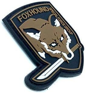 Foxhound Special Forces Group MGS Tactical PVC Airsoft Paintball Cosplay Patch