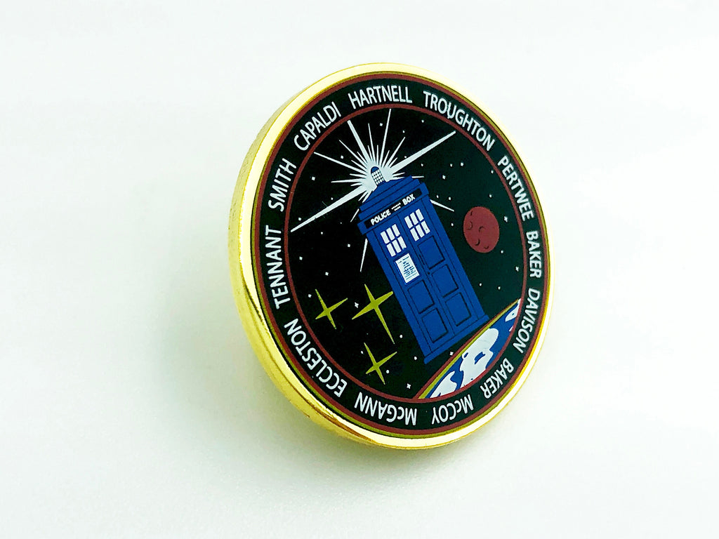 Dr Who Doctors Tribute Tardis Metal Cosplay Pin Fan Badge Brooch