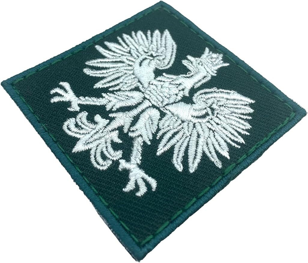 Poland Polish Polska Subdued Eagle Crest Flag Embroidered Airsoft Paintball Cosplay Patch