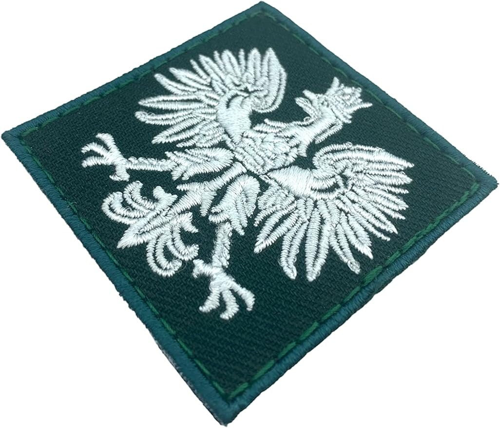 Poland Polish Polska Subdued Eagle Crest Flag Embroidered Airsoft Paintball Cosplay Patch