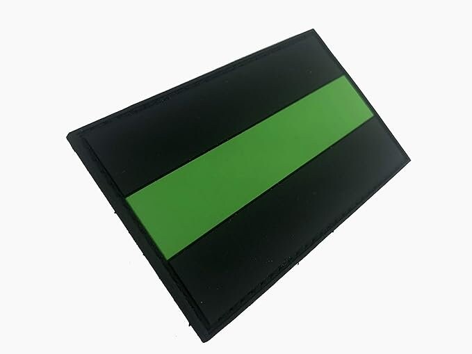 Thin Green Line Paramedic Ambulance Service Flag Paintball Airsoft Paintball PVC Morale Patch