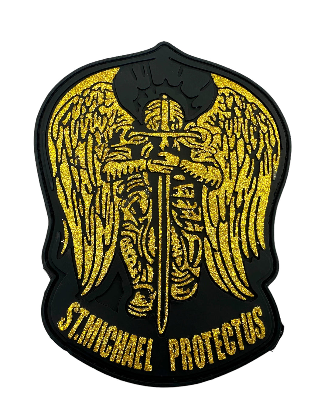 St Michael Protect Us Templar Tactical PVC Airsoft Paintball Cosplay Patch