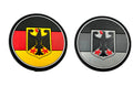 Deutschland German Royal Coat of Arms Imperial Eagle Flag Round Airsoft PVC Patch