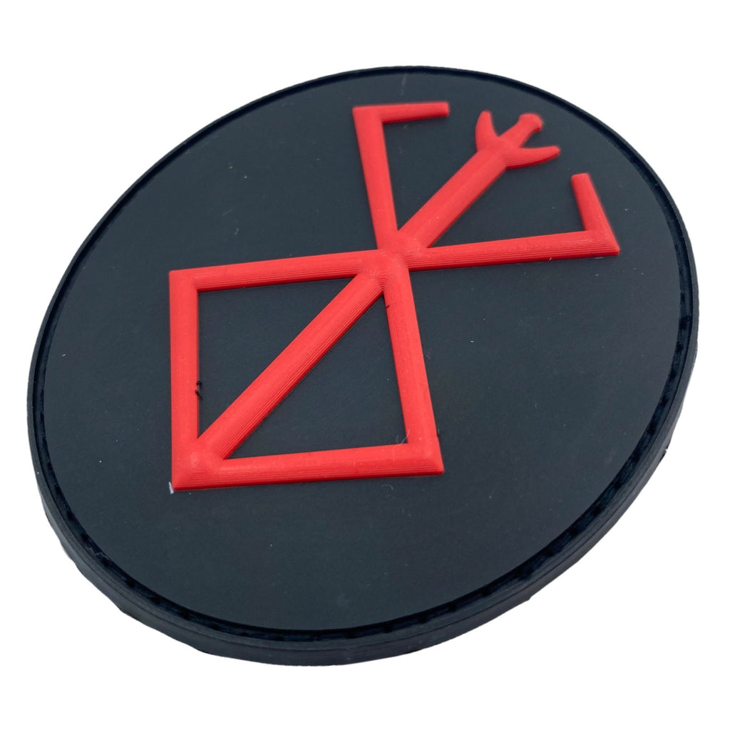 Berserk Berserker Oval Brand of Sacrifice Norse Airsoft Paintball PVC Morale Patch