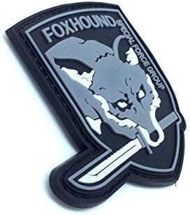 Foxhound Special Forces Group MGS Tactical PVC Airsoft Paintball Cosplay Patch
