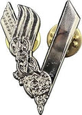 Viking Emblem Silver Norse Rune Lapel Pin Badge Cosplay Fan Brooch