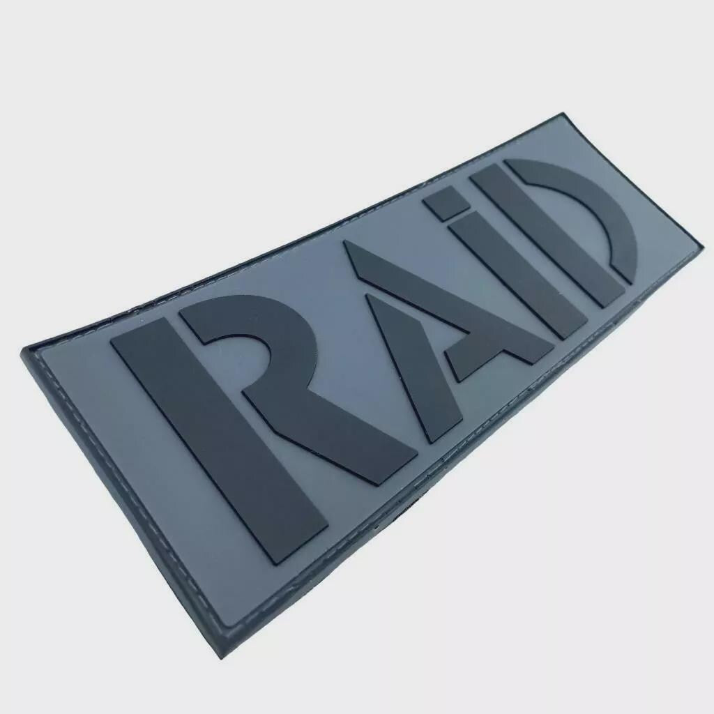 Raid French Police Large Back Molle 8' x 3' Airsoft Paintball PVC Cosplay Patch
