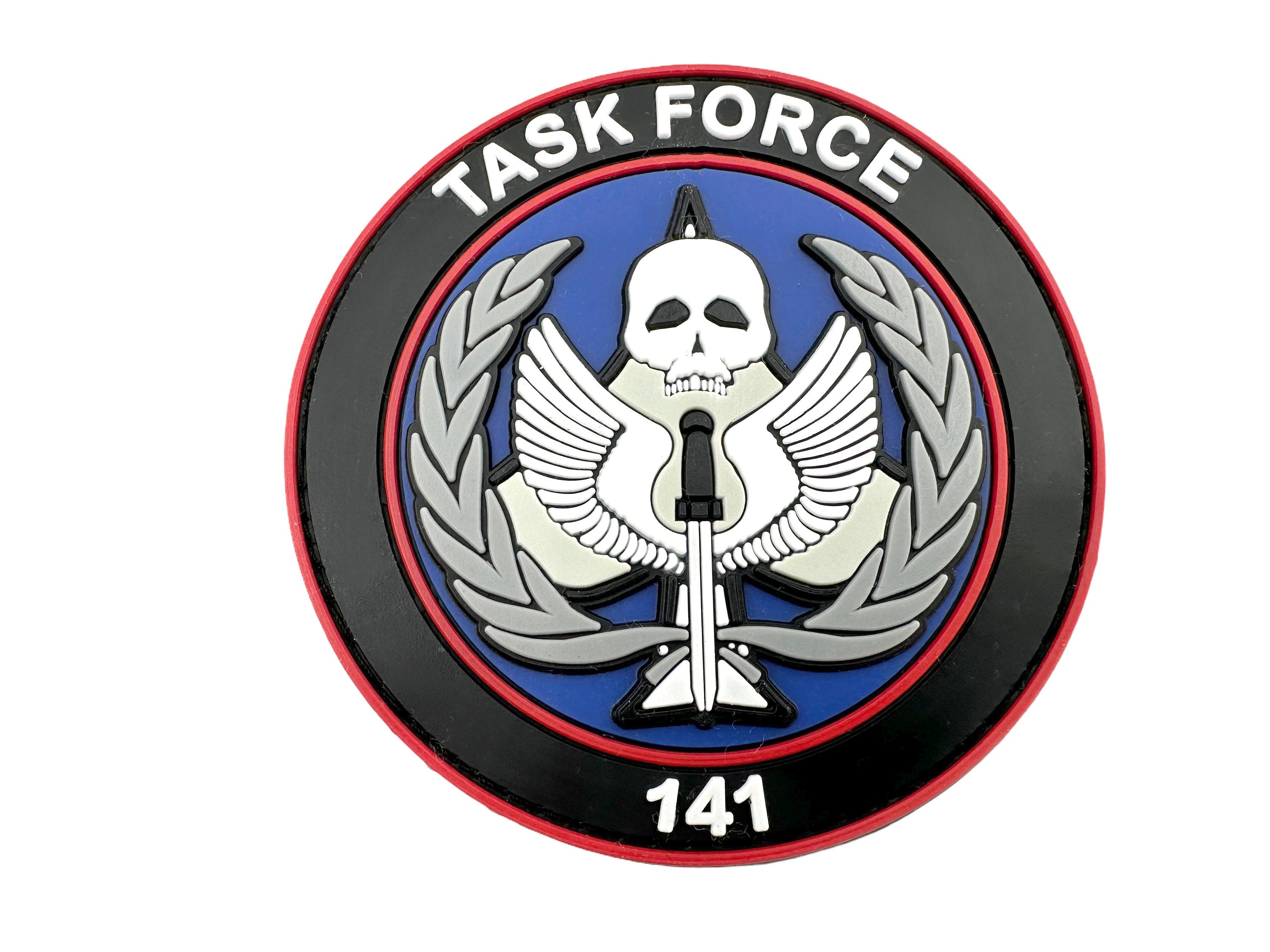 Task Force 141 Black Operative PVC Airsoft Paintball Cosplay Patch