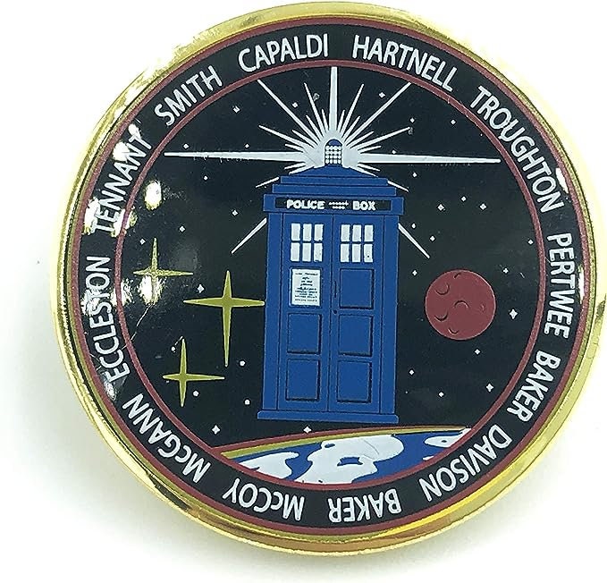 Dr Who Doctors Tribute Tardis Metal Cosplay Pin Fan Badge Brooch
