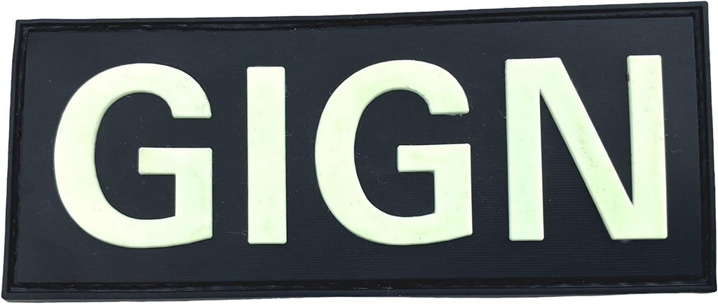 GIGN Groupe d'intervention de la Gendarmerie Nationale Glow in The Dark Tactical Airsoft Paintball PVC Morale Patch