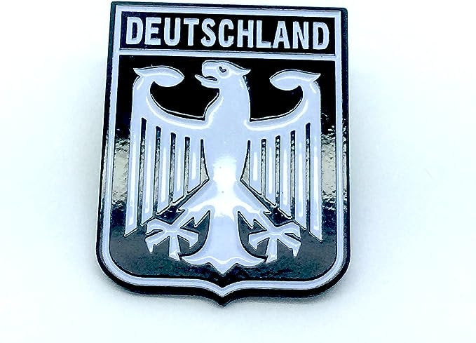 Deutschland Royal Coat Of Arms Imperial Eagle Black Germany Flag Metal Pin Badge Brooch