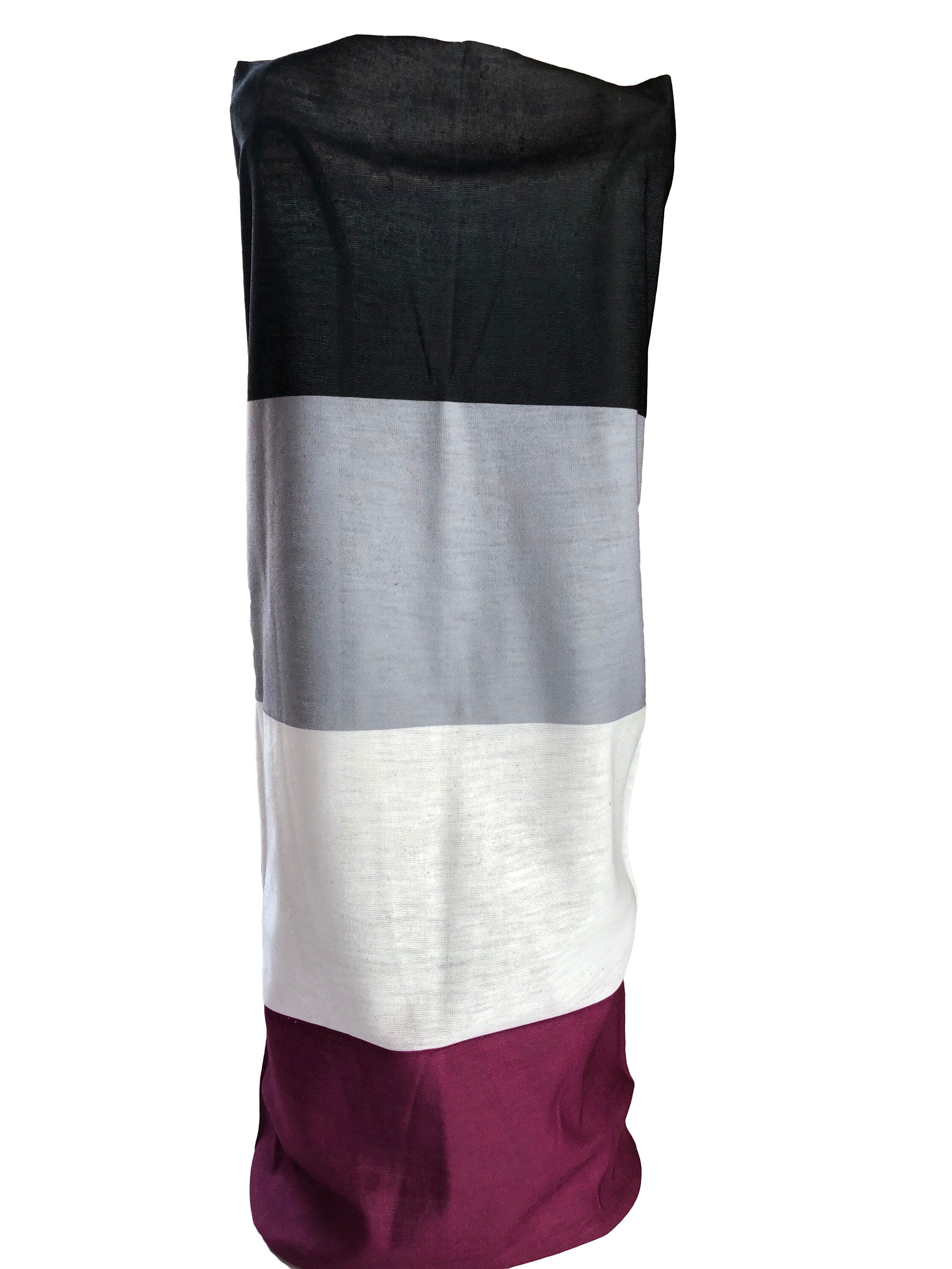 Asexual LBGTQ Gay Pride Flag Quick Dry Microfibre Bandana Neck Snood Head Wrap Headband Scarf Face Mask Ultra Soft Elastic Headscarf