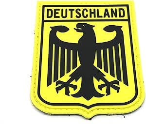 Deutschland Royal Coat Of Arms Imperial Eagle Germany Flag Airsoft Paintball PVC Morale Patch