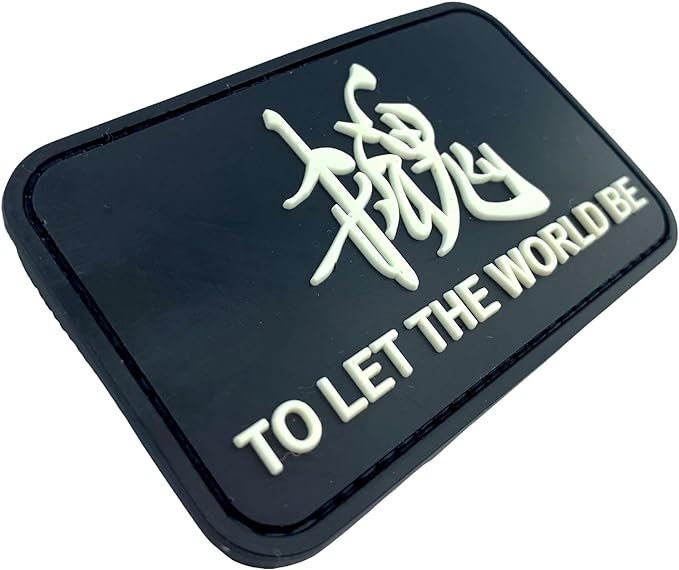 Let The World Be MGS Glow in the Dark Tactical PVC Airsoft Paintball Cosplay Patch